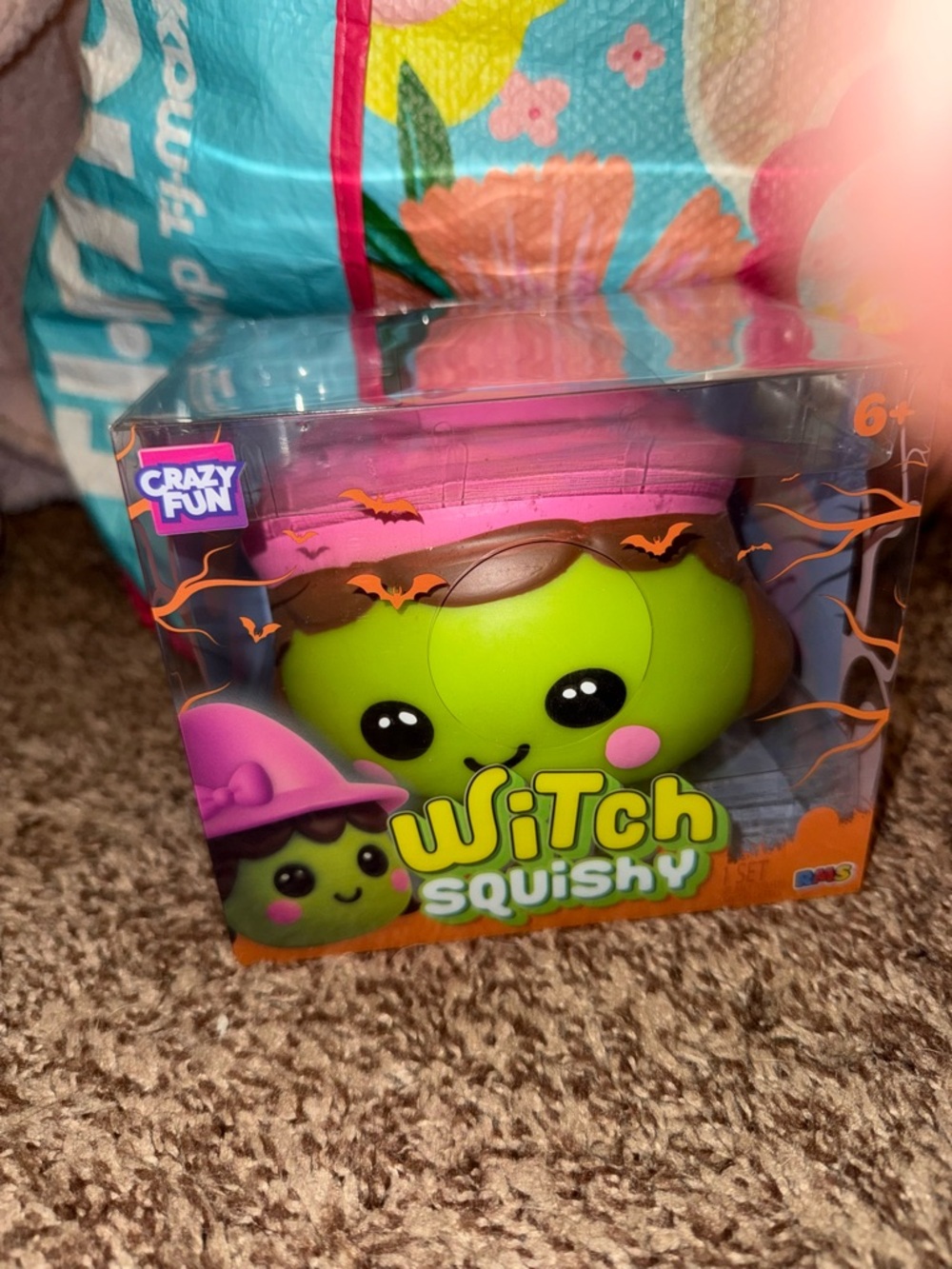 RMS Crazy Fun Witch Squishy Toy Halloween